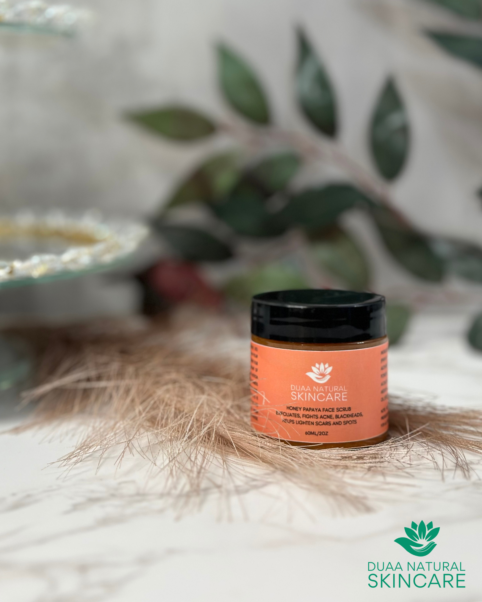Honey Papaya Face Scrub Duaa Natural Skincare